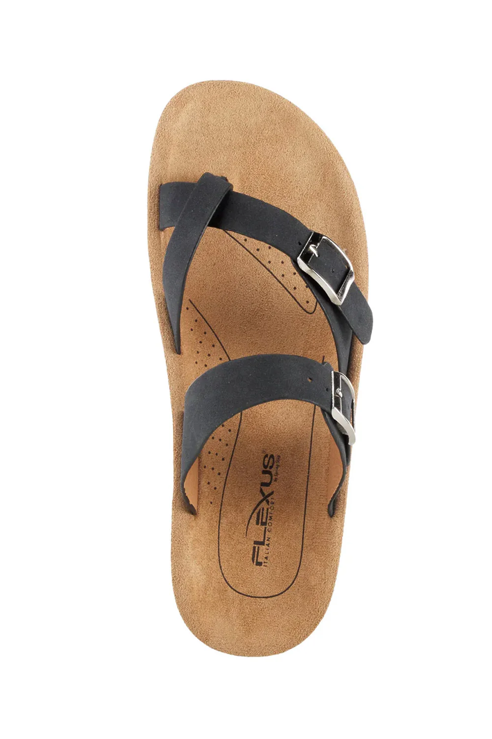 Flexus Bayside Toe loop Sandals for Women in Black | BAYSIDE-BLACK - Image 4