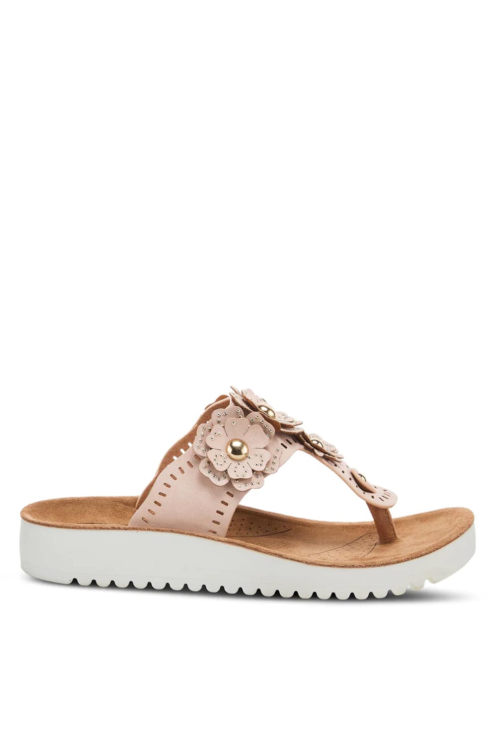 Flexus Bayview Wedge Sandals for Women in Blush | BAYVIEW-BSH - Image 4