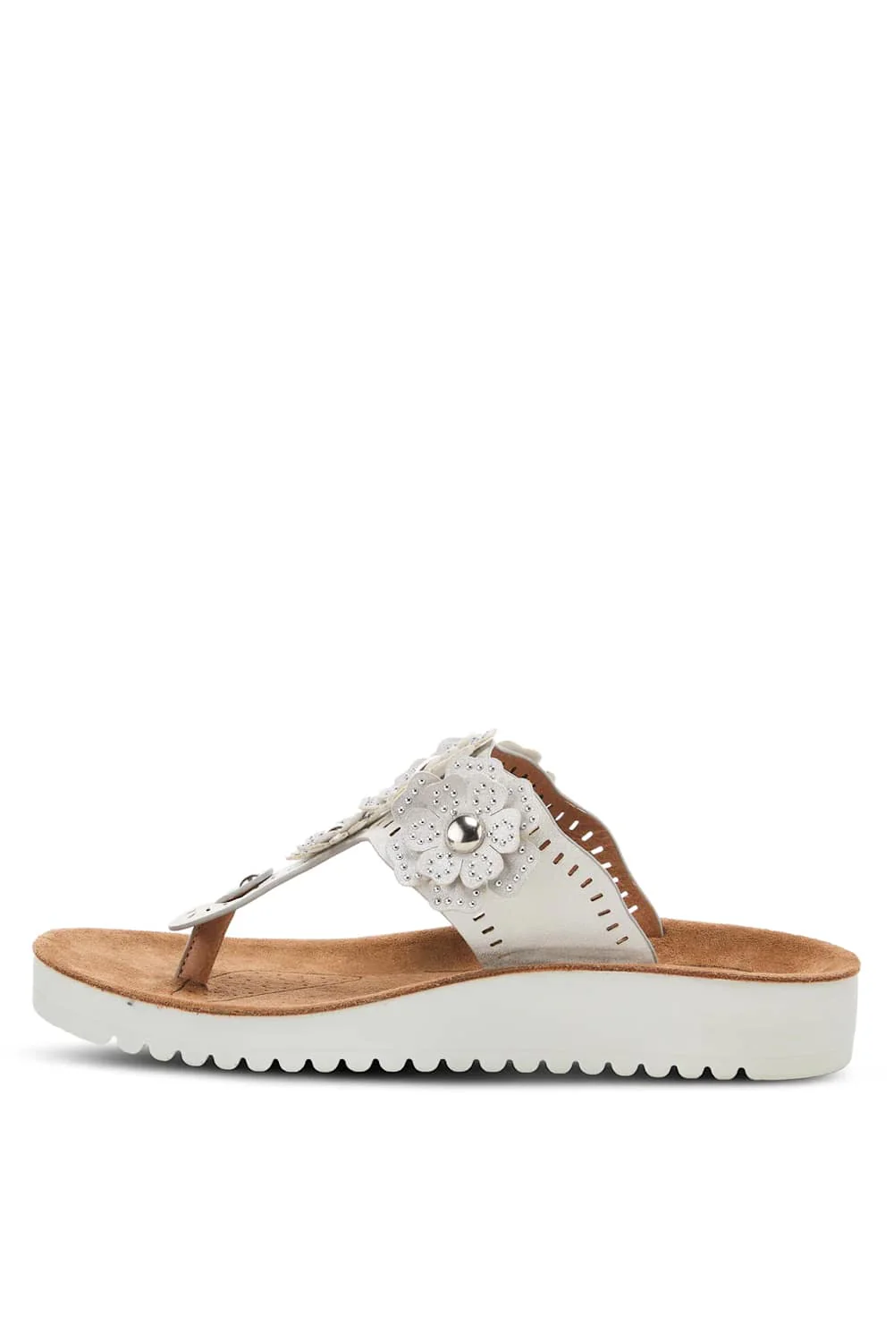 Flexus Bayview Wedge Sandals for Women in Silver | BAYVIEW-SL - Image 4