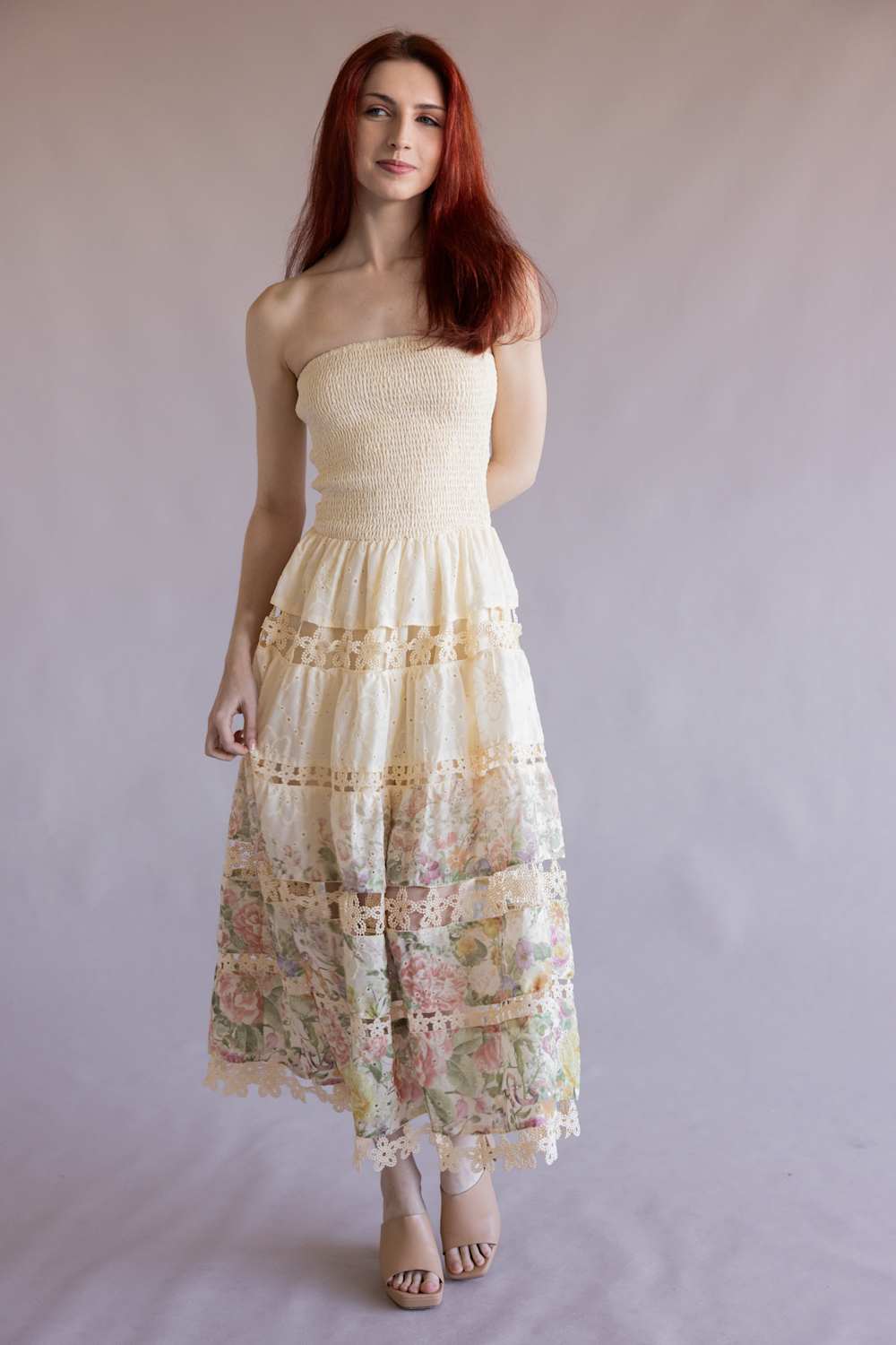 Strut & Bolt Eyelet Lace Strapless Dress for Women - Image 14