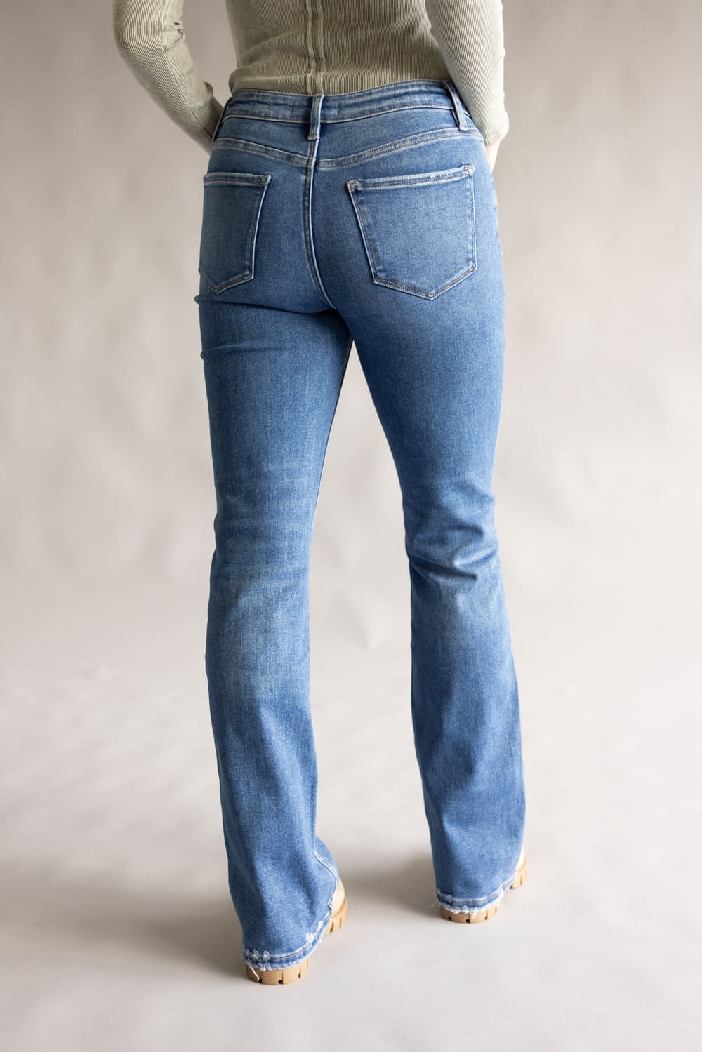 Flying Monkey Regulator High Rise Bootcut Jeans for Women | F6081 - Image 2