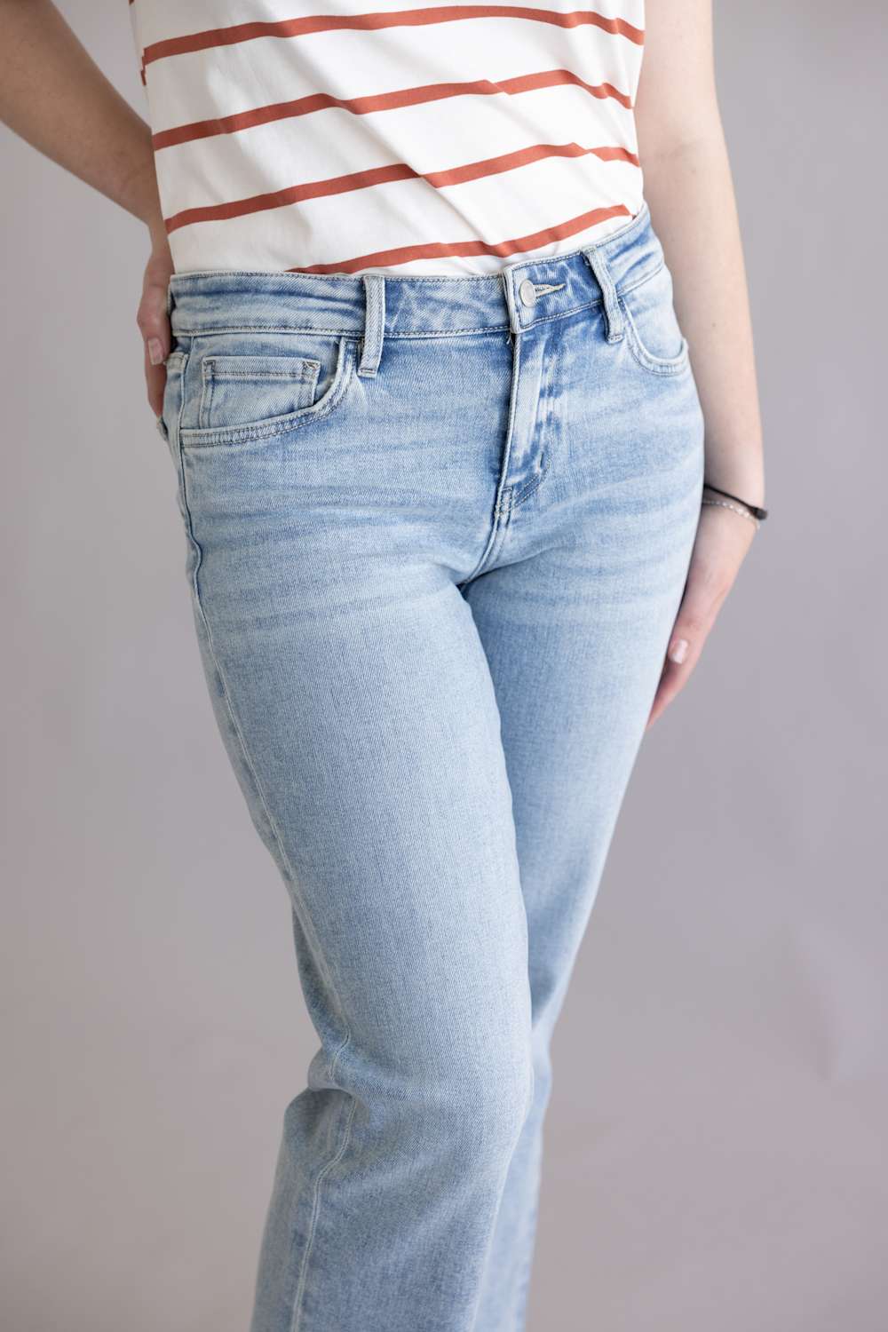 Flying Monkey Extraordinary Low Rise Straight Leg Jeans for Women | F9140 - Image 3