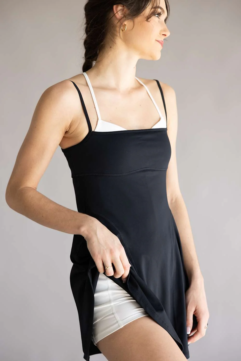 FP Movement Baseline Tennis Dress for Women in Black Combo | OB2219640-BLACKCOMBO - Image 3