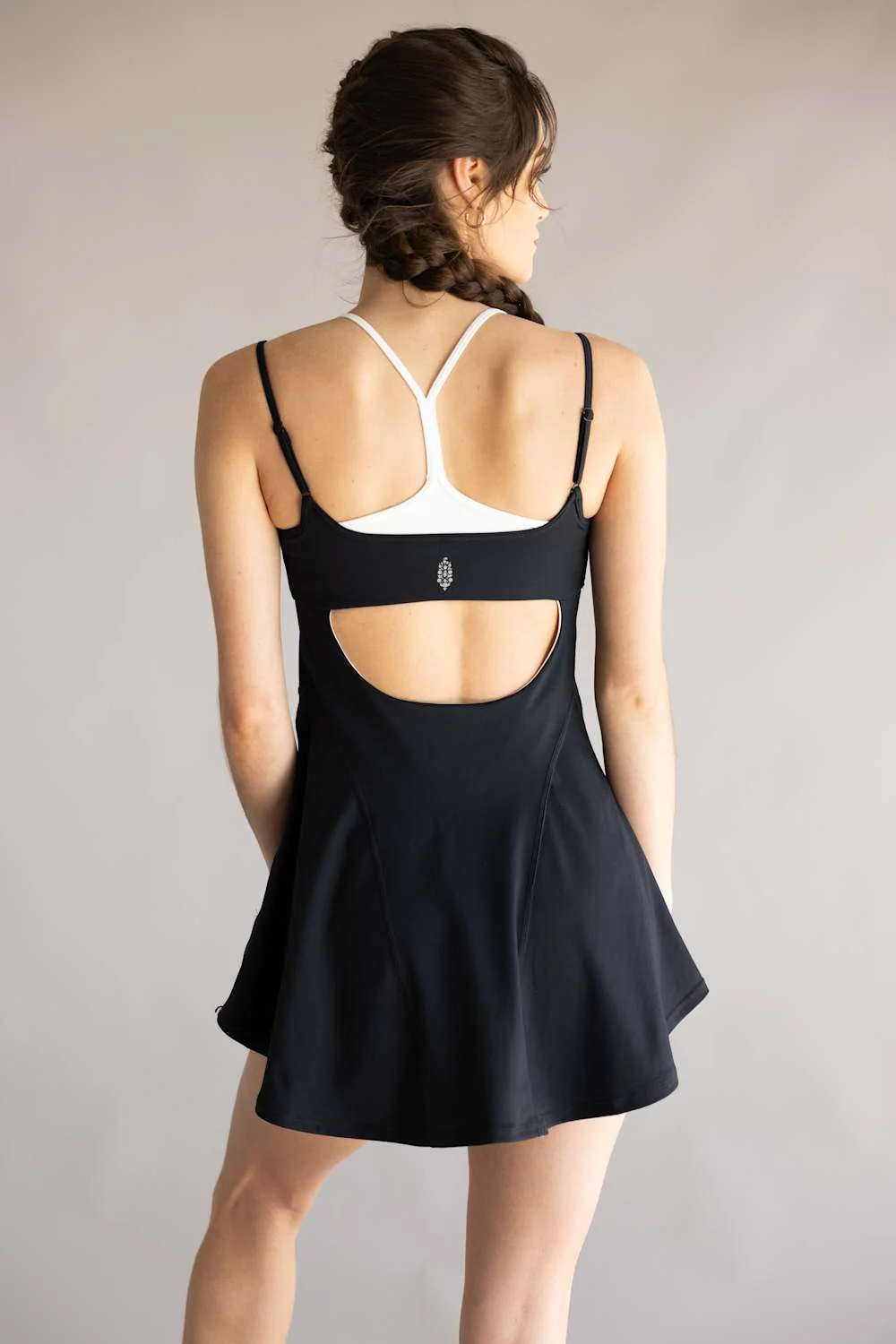FP Movement Baseline Tennis Dress for Women in Black Combo | OB2219640-BLACKCOMBO - Image 4