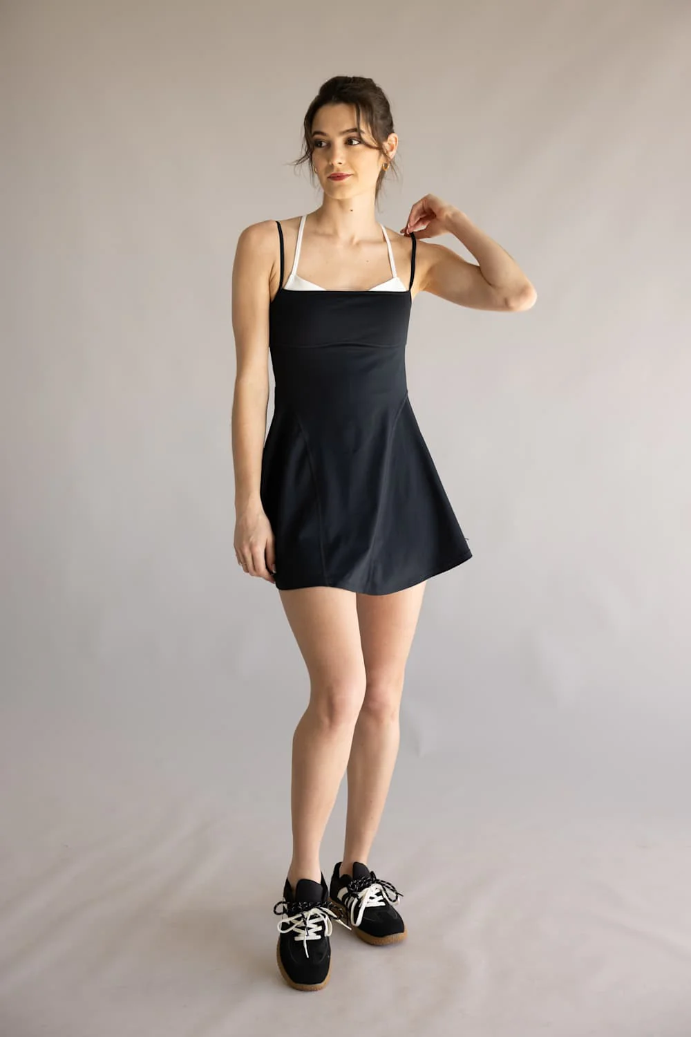 FP Movement Baseline Tennis Dress for Women in Black Combo | OB2219640-BLACKCOMBO - Image 5