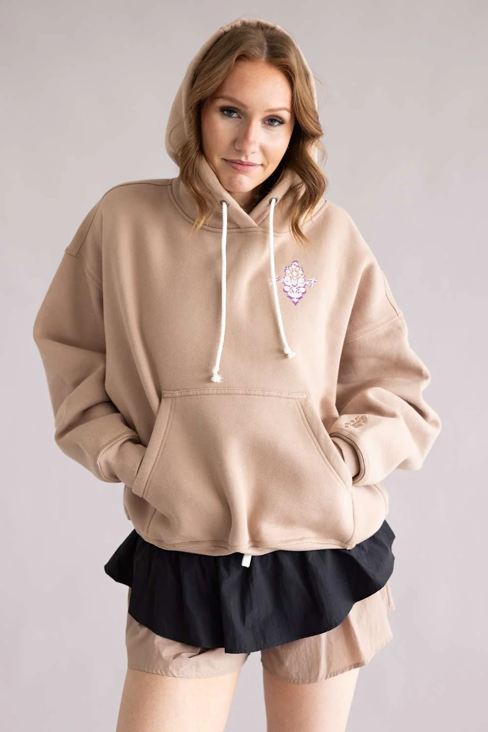 FP Movement Final Call Logo Hoodie for Women in Sandy | OB2405241-SANDY - Image 3