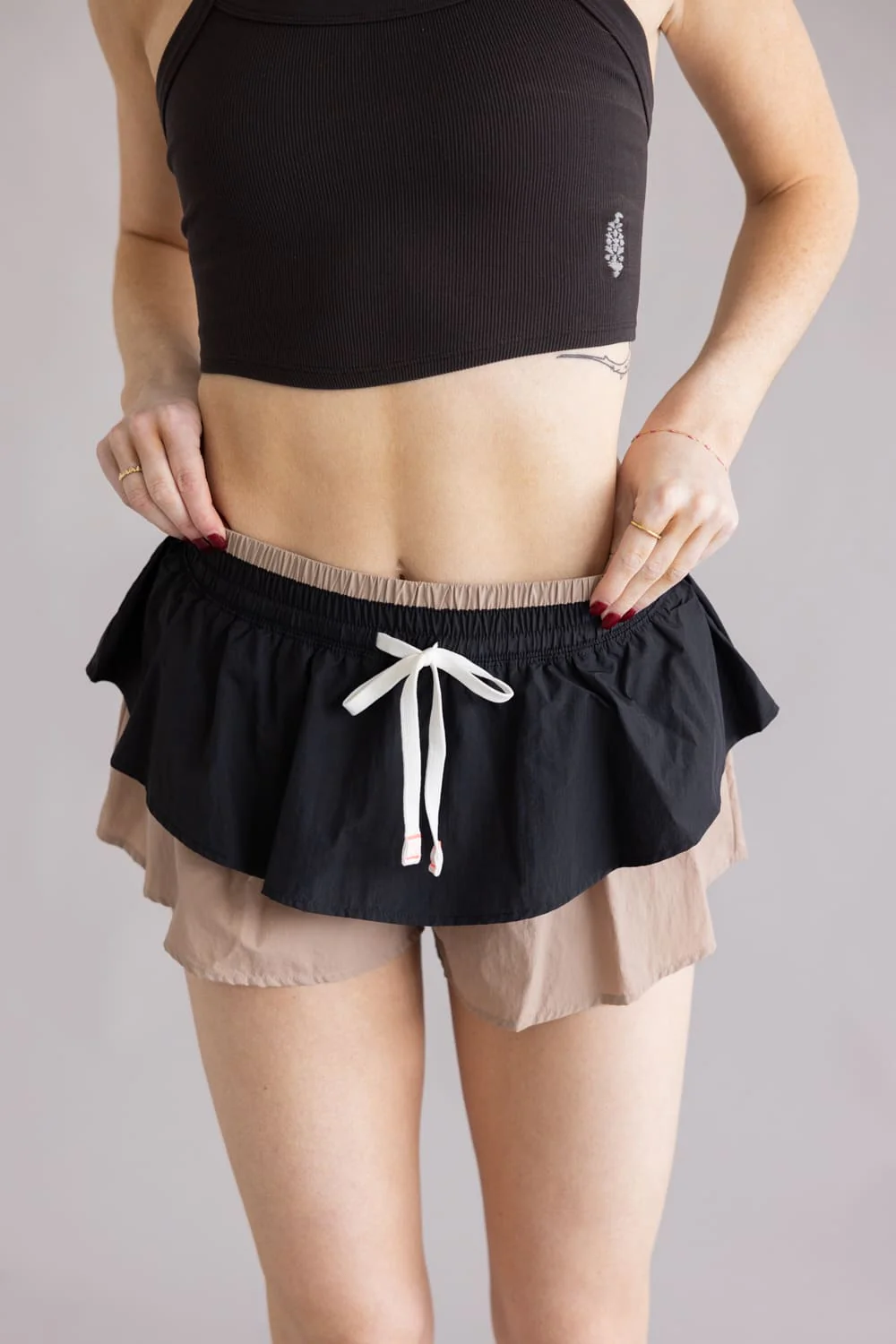 FP Movement Flex It Shorts for Women in Black Combo | OB2389162-BLACKCOMBO - Image 4