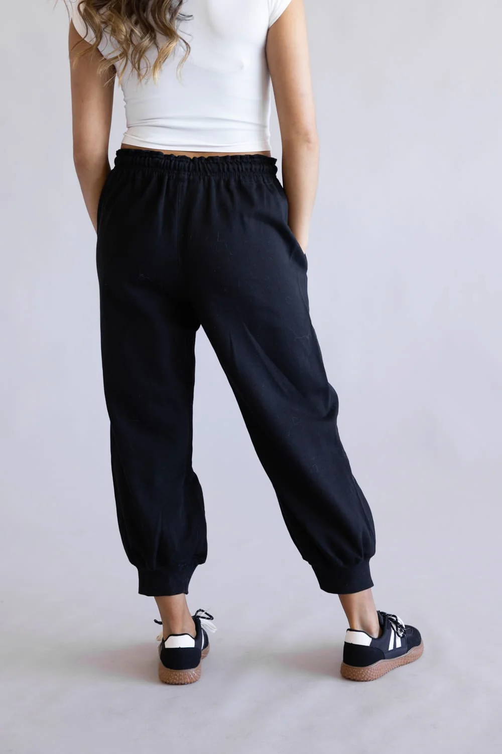FP Movement Flutter Cropped Joggers for Women in Black | OB2175505-BLACK - Image 2