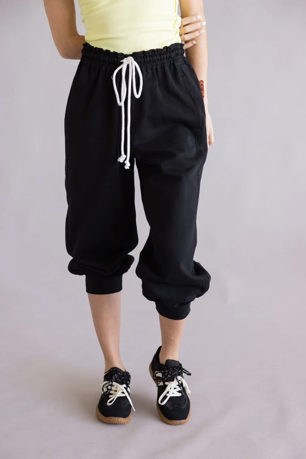 FP Movement Flutter Cropped Joggers for Women in Black | OB2175505-BLACK - Image 3