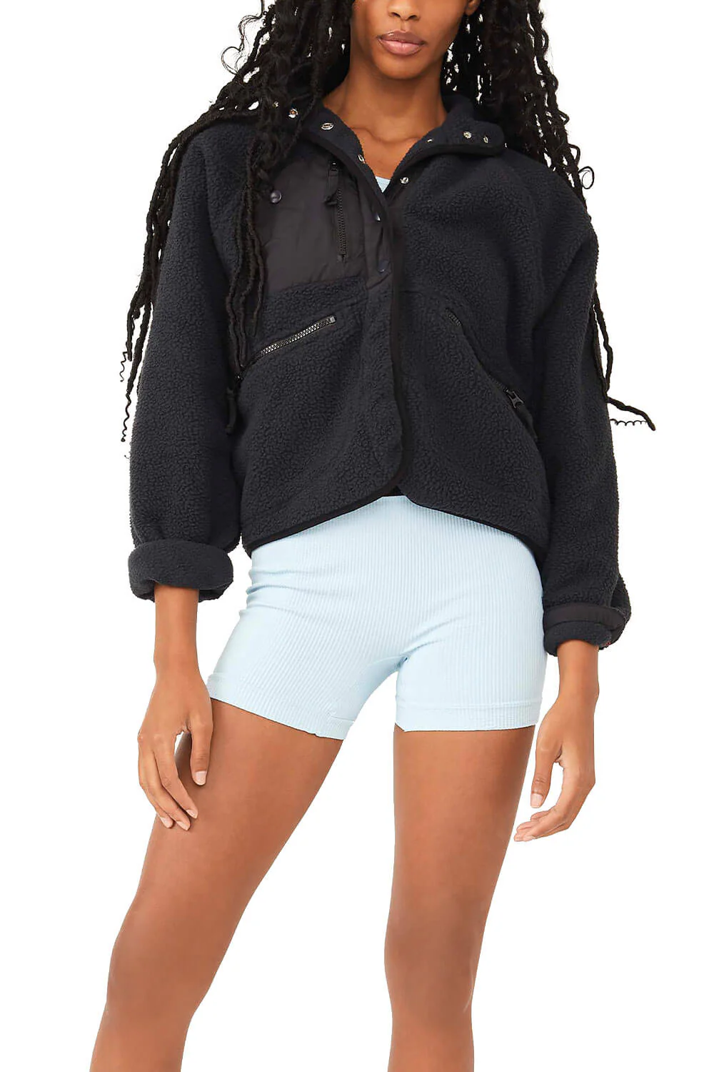 FP Movement Hit The Slopes Fleece Jacket for Women in Black | OB921410-BLACK - Image 6
