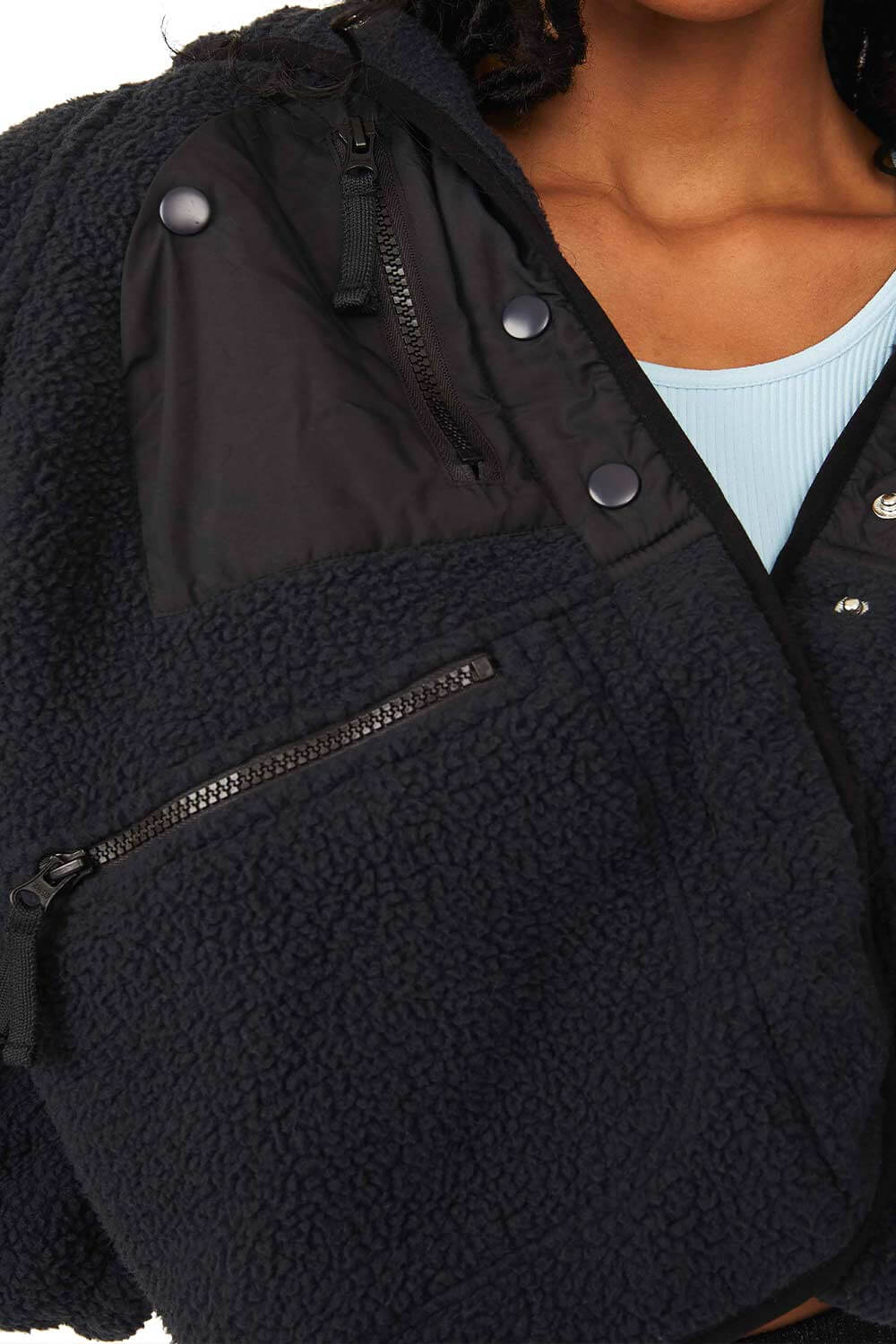 FP Movement Hit The Slopes Fleece Jacket for Women in Black | OB921410-BLACK - Image 7