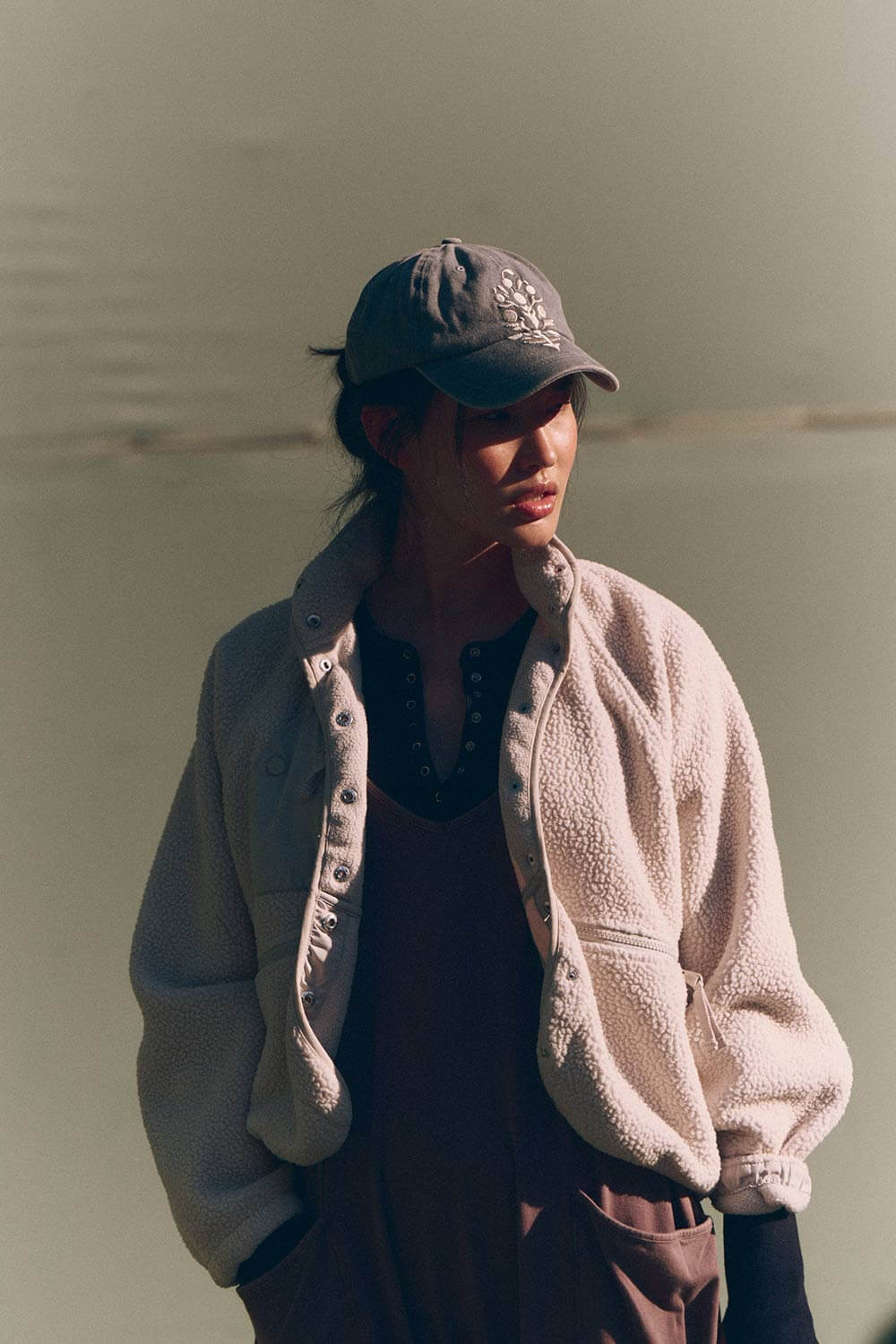 FP Movement Hit The Slopes Fleece Jacket for Women in Muted Beige | OB921410-BEIGE - Image 8