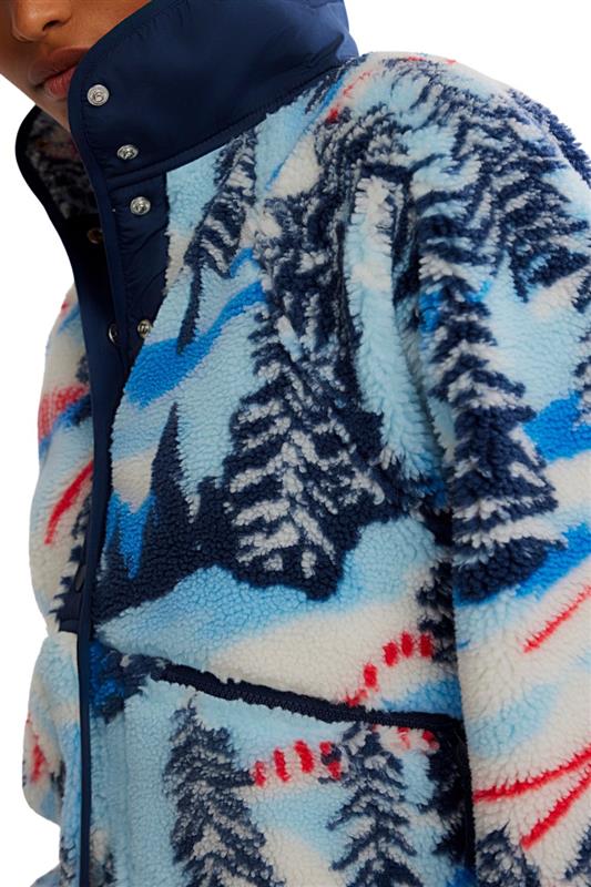 FP Movement Hit The Slopes Printed Fleece Jacket for Women in Alpine Combo | OB1021427-ALPINE - Image 3