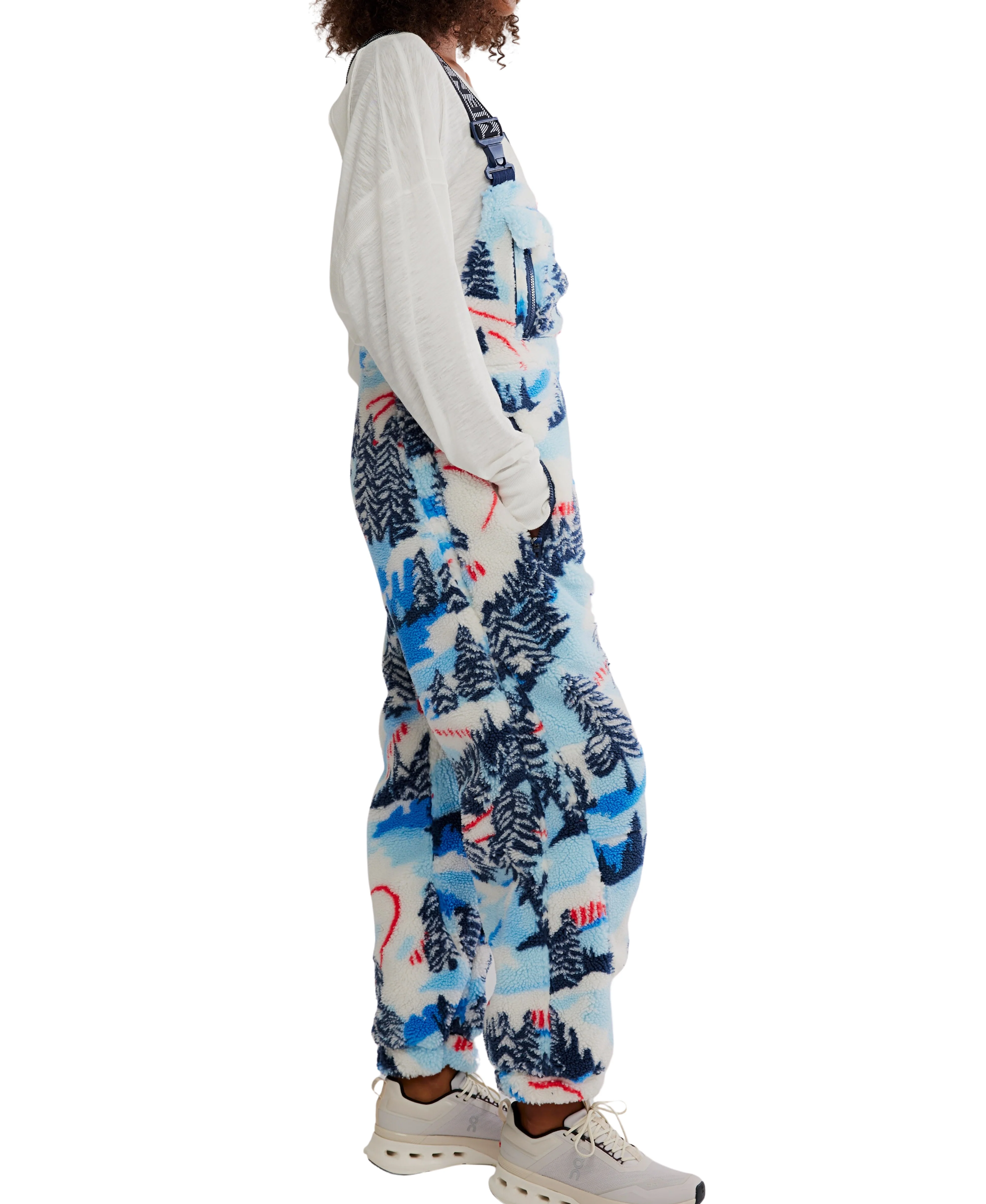 FP Movement Hit The Slopes Printed Salopette for Women in Alpine Combo | OB1605126-ALPINE - Image 3