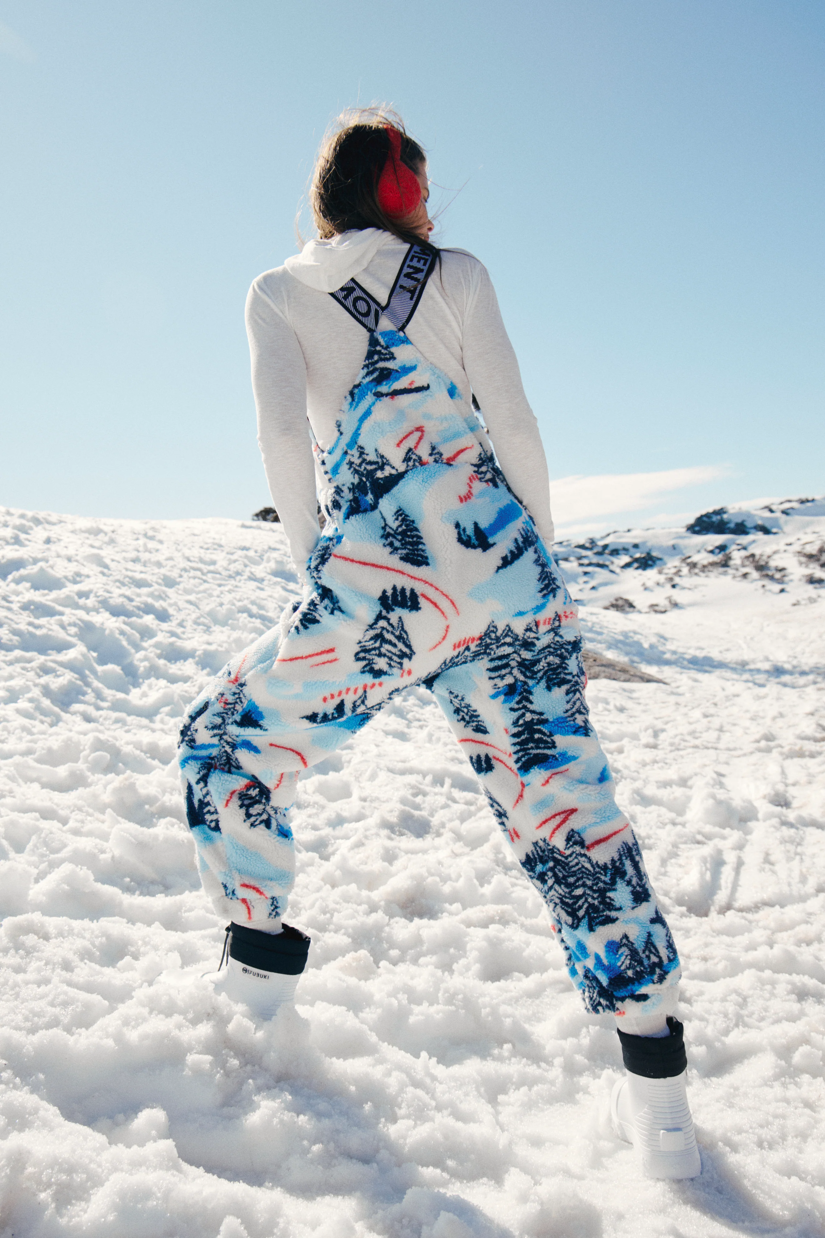 FP Movement Hit The Slopes Printed Salopette for Women in Alpine Combo | OB1605126-ALPINE - Image 7