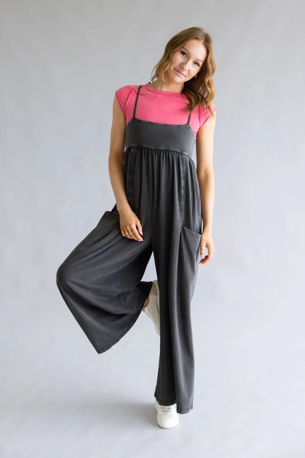 FP Movement Hot Shot Strappy Onesie for Women in Black | OB2364582-BLACK - Image 3