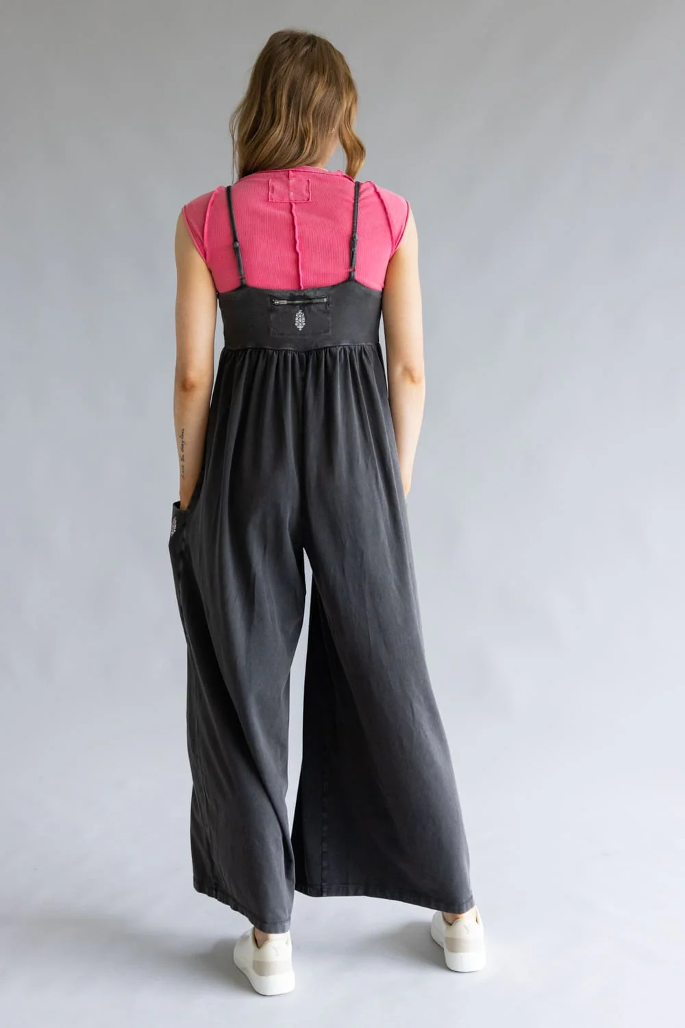 FP Movement Hot Shot Strappy Onesie for Women in Black | OB2364582-BLACK - Image 7