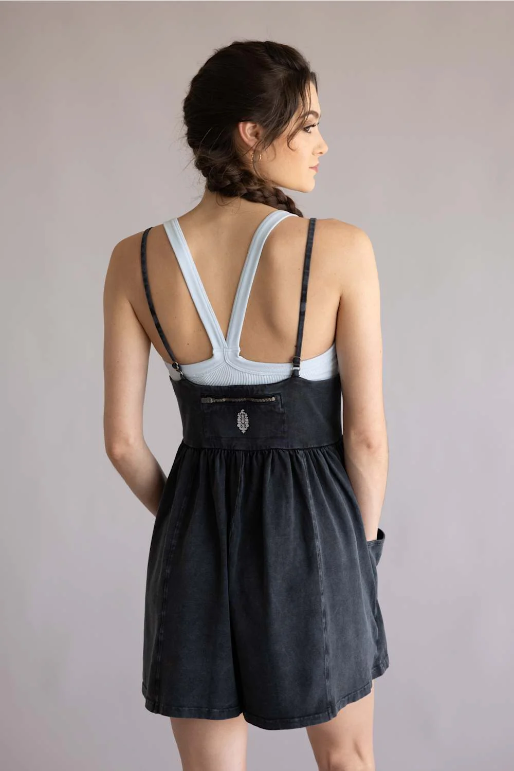 FP Movement Hot Shot Strappy Romper for Women in Black | OB2491151-BLACK - Image 4