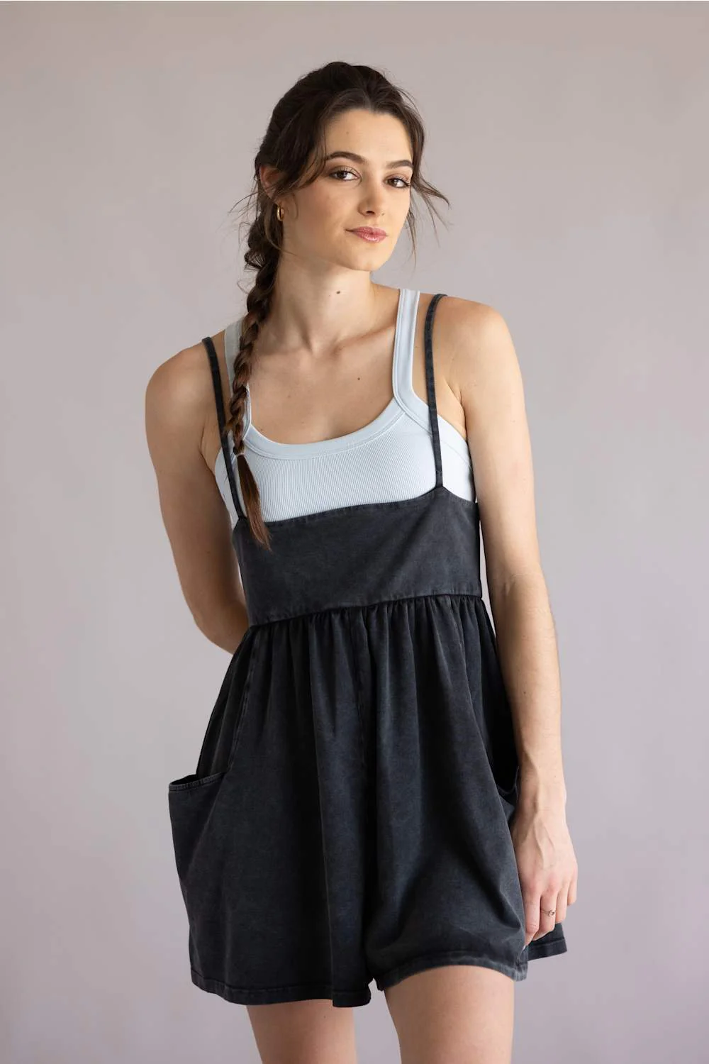 FP Movement Hot Shot Strappy Romper for Women in Black | OB2491151-BLACK - Image 5