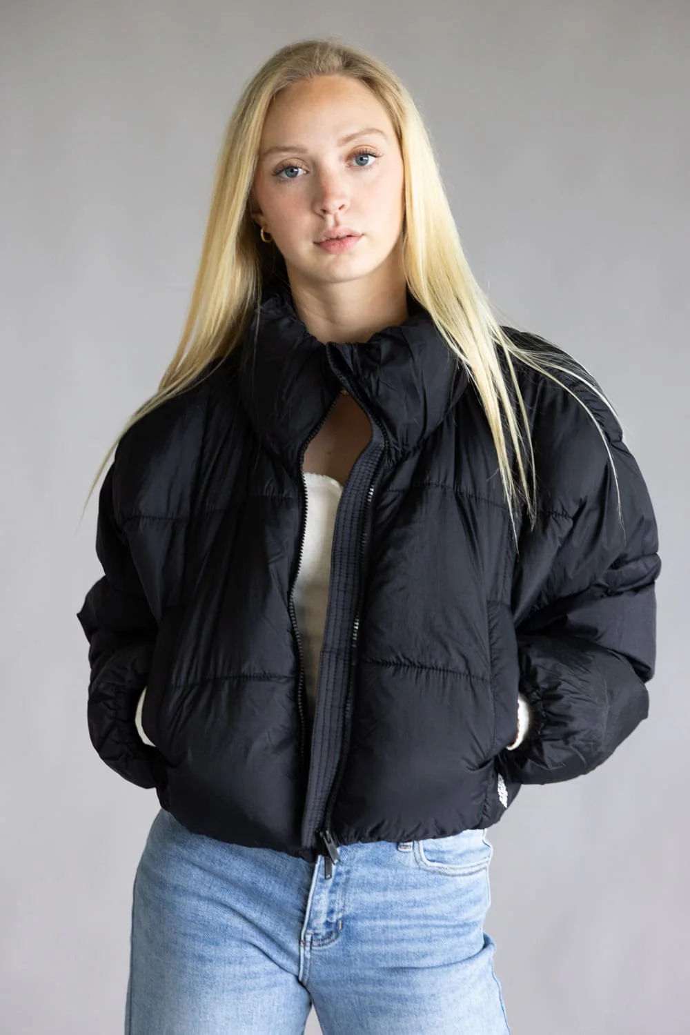 FP Movement In A Bubble Puffer Jacket for Women in Black | OB1698599-BLACK - Image 2