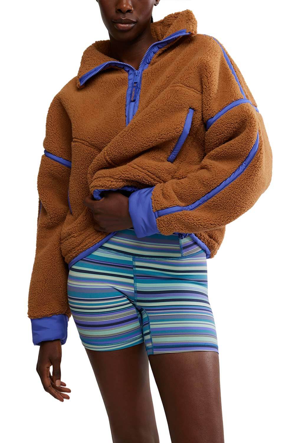 FP Movement Mountain High ½ Zip Fleece for Women in Twig | OB1606838-TWIGCOMBO - Image 5
