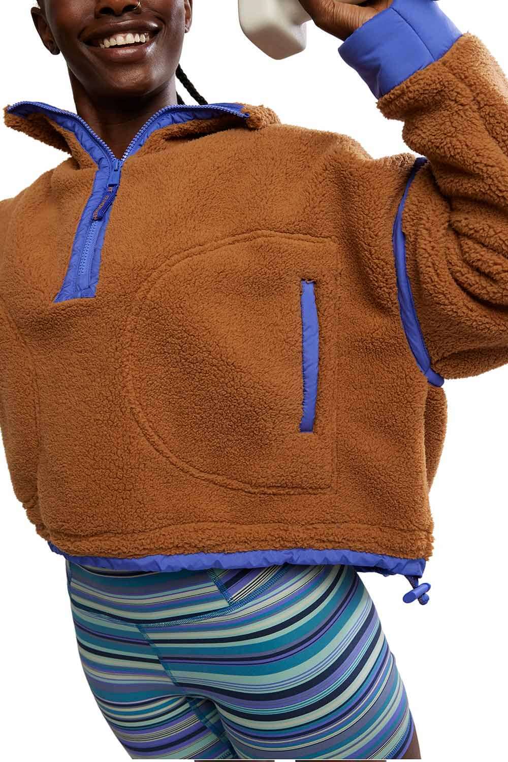 FP Movement Mountain High ½ Zip Fleece for Women in Twig | OB1606838-TWIGCOMBO - Image 7