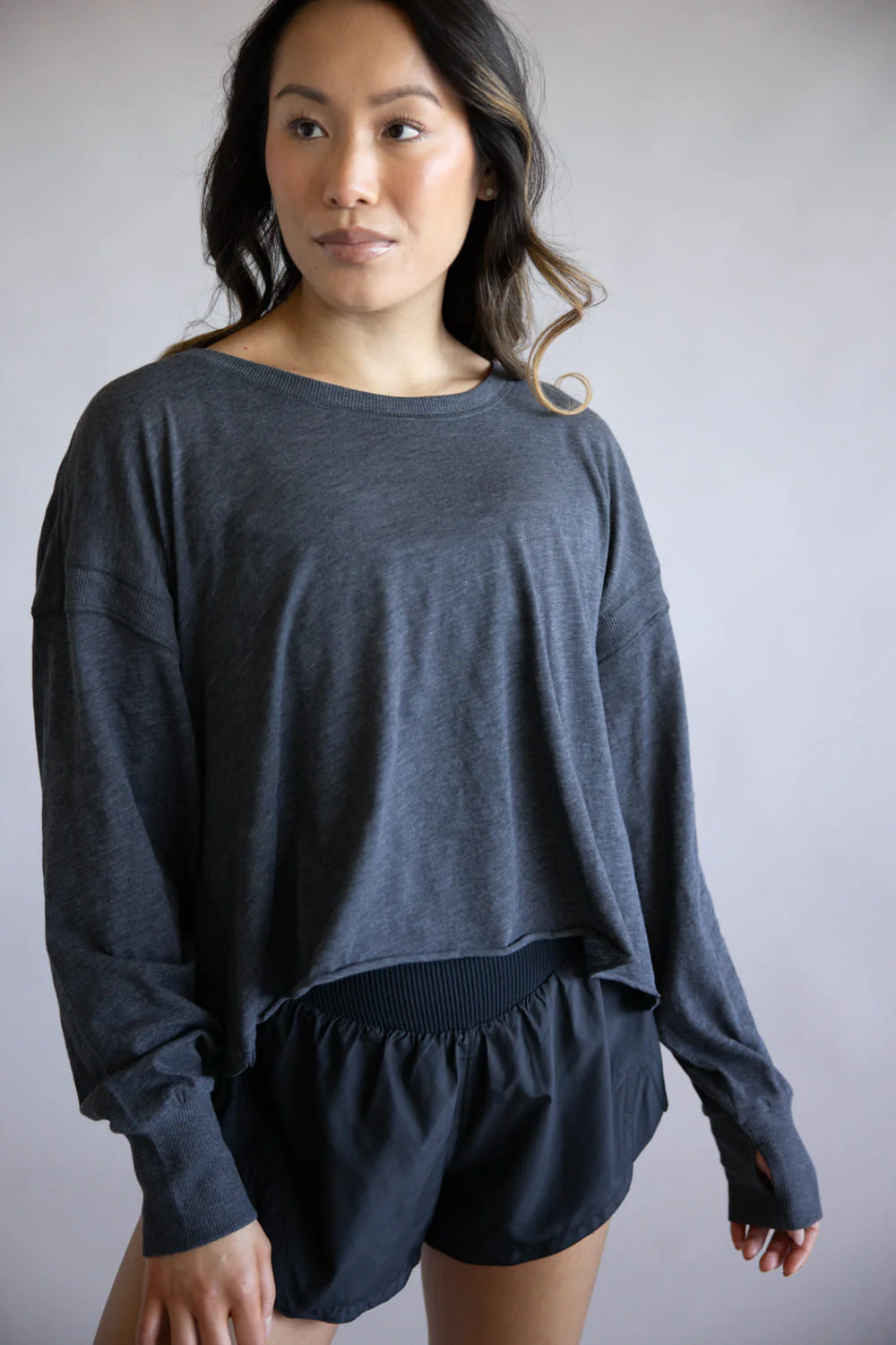 FP Movement My Time Layer Tee for Women in Black | OB1890430-BLACK - Image 2