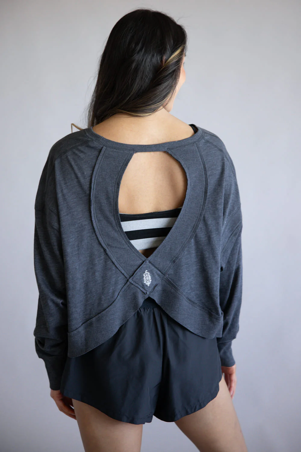 FP Movement My Time Layer Tee for Women in Black | OB1890430-BLACK - Image 3