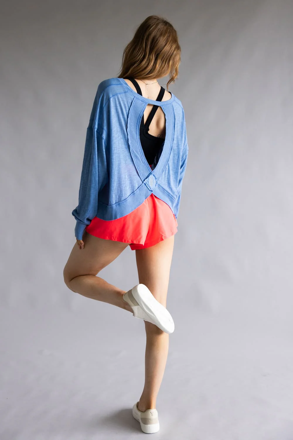FP Movement My Time Layer Tee for Women in Light Cobalt | OB1890430-LIGHTCOBALT - Image 4
