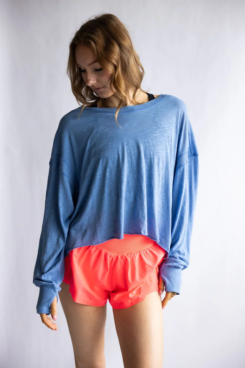 FP Movement My Time Layer Tee for Women in Light Cobalt | OB1890430-LIGHTCOBALT - Image 5