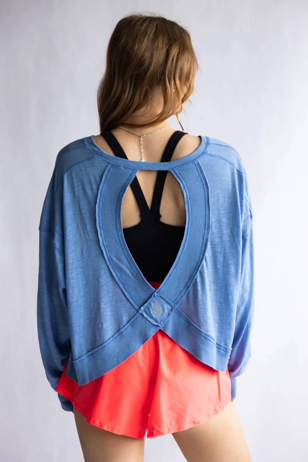FP Movement My Time Layer Tee for Women in Light Cobalt | OB1890430-LIGHTCOBALT - Image 6