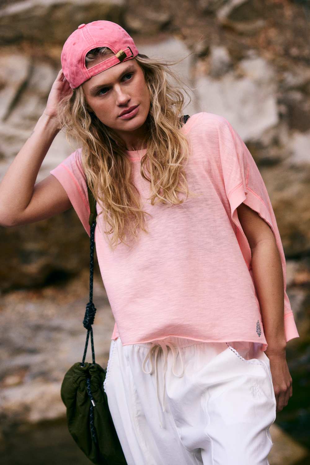 FP Movement My Time Tee for Women in Pastel Peach | OB1265309-PASTELPEACH - Image 3