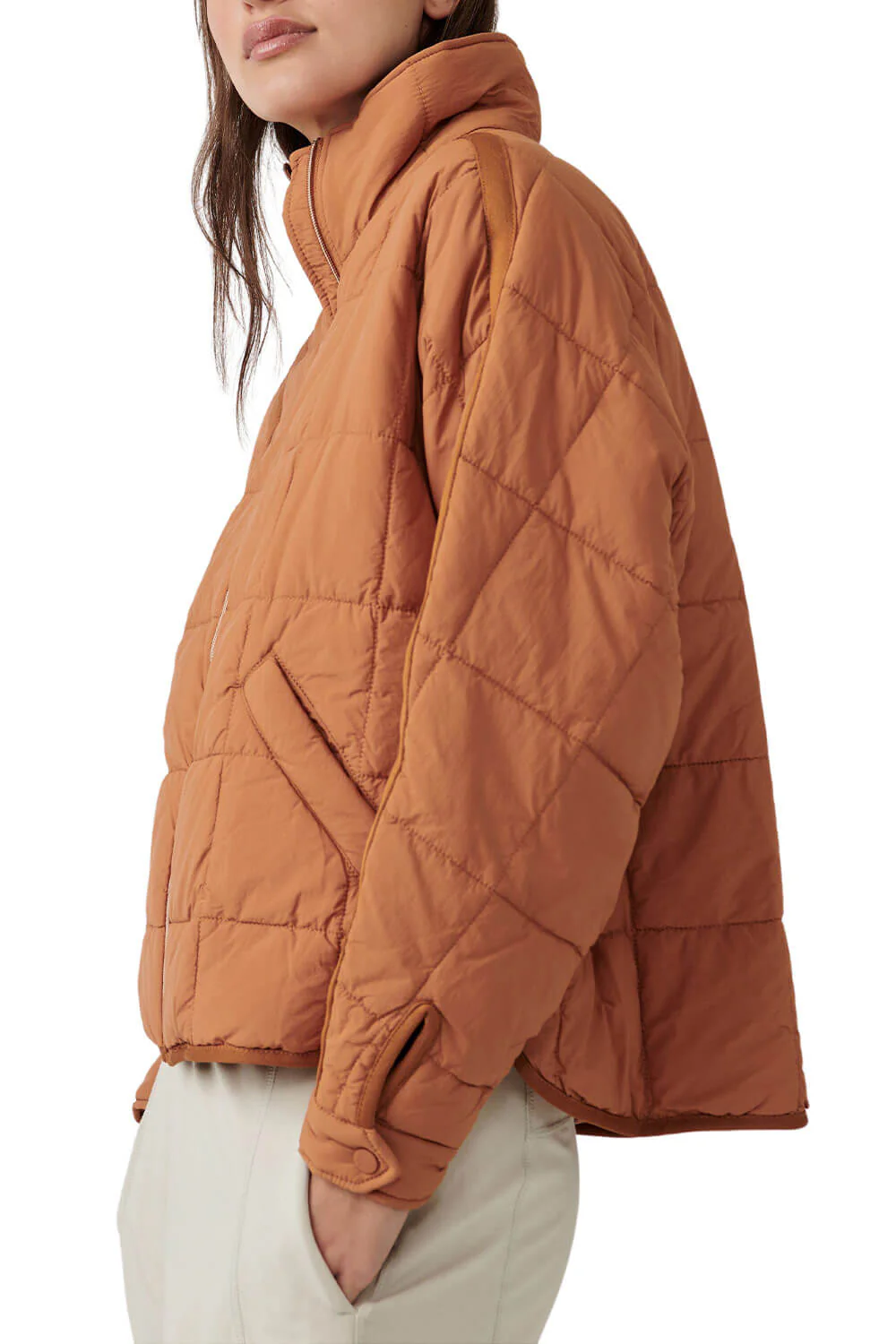 FP Movement Pippa Packable Puffer Jacket for Women in Twig | OB1053648-TWIG - Image 5