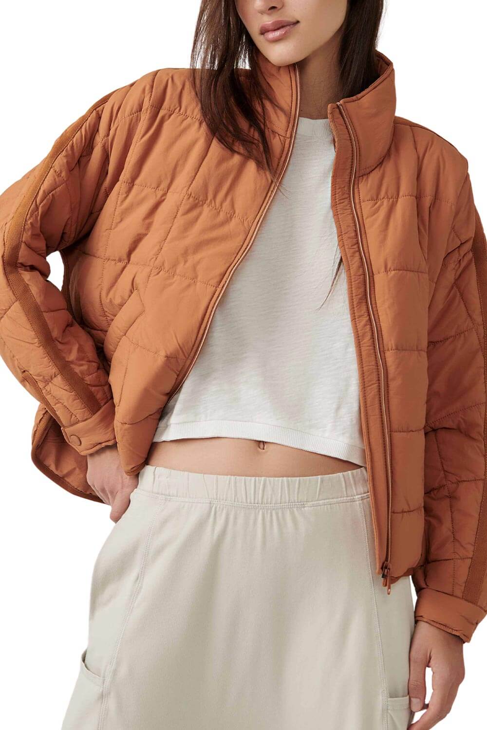 FP Movement Pippa Packable Puffer Jacket for Women in Twig | OB1053648-TWIG - Image 6