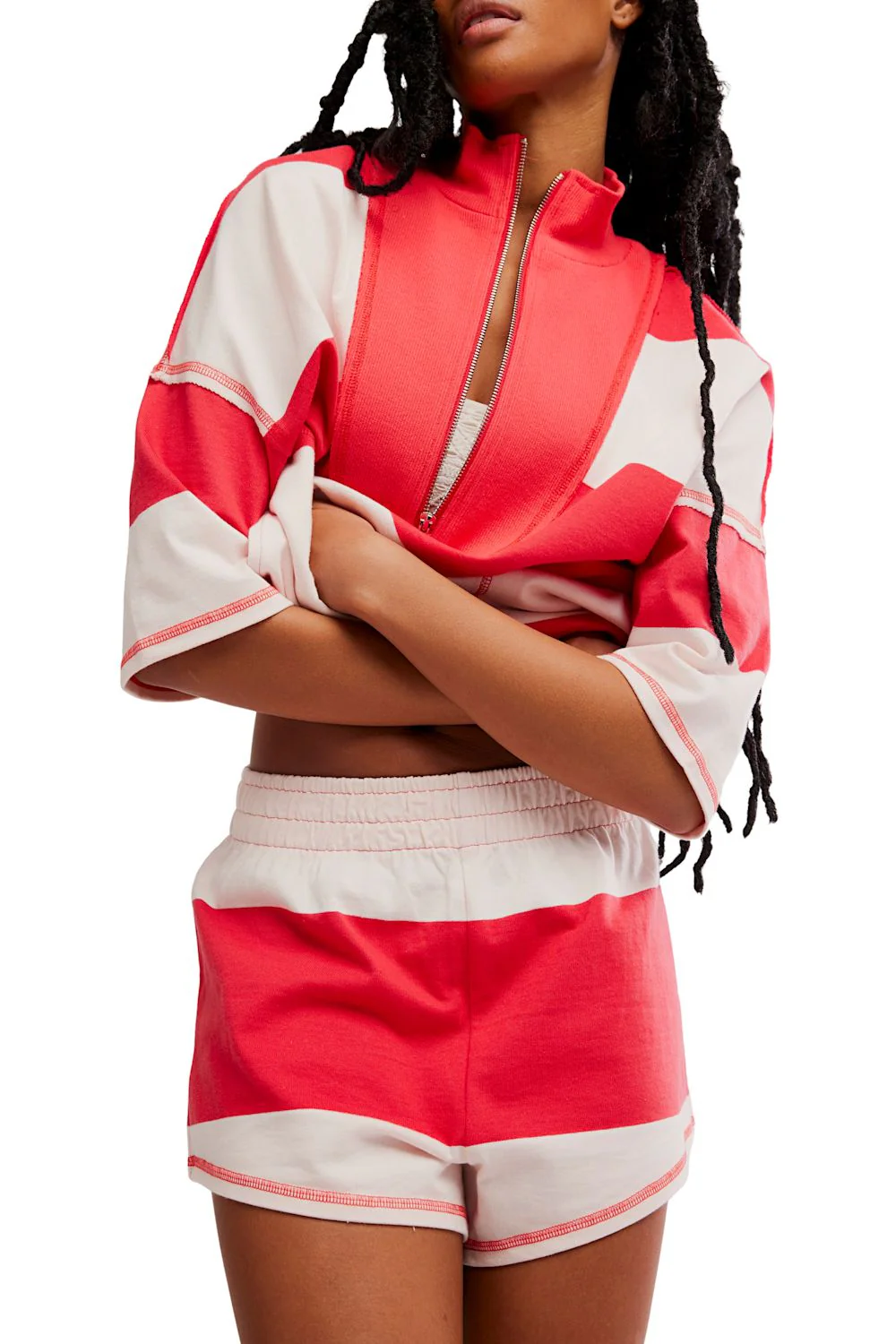 FP Movement Retro Rugby Set for Women in Grapefruit Combo | JT45071-GRAPEFRUITCOMBO - Image 5