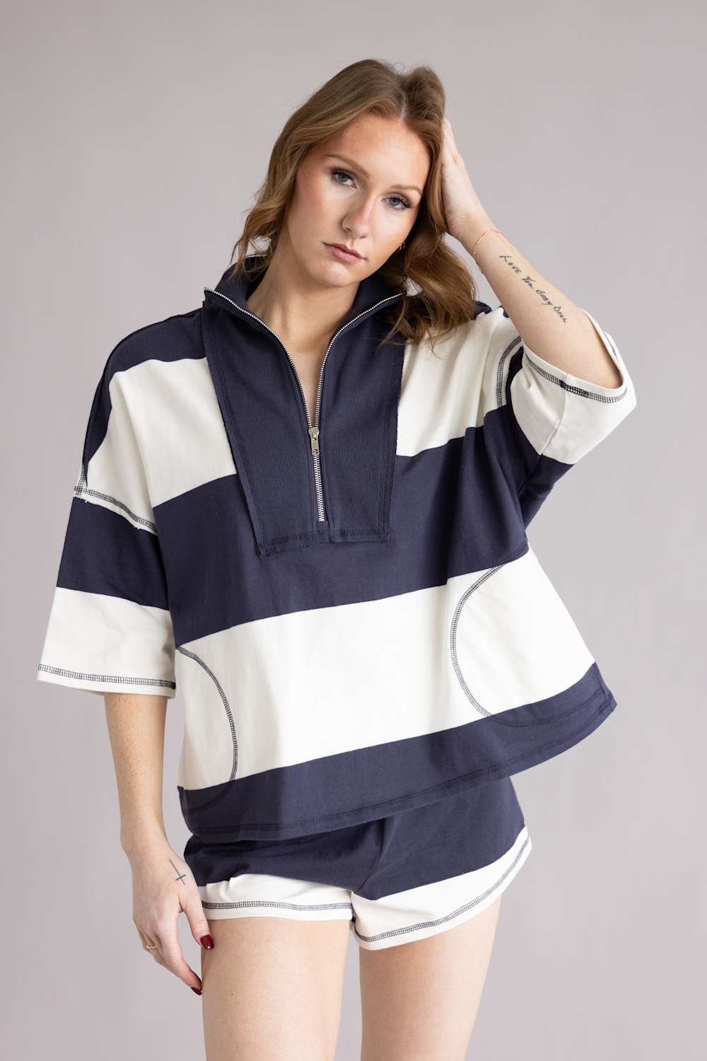 FP Movement Retro Rugby Set for Women in Midnight Navy Combo | JT45071-MIDNIGHTNAVY - Image 2