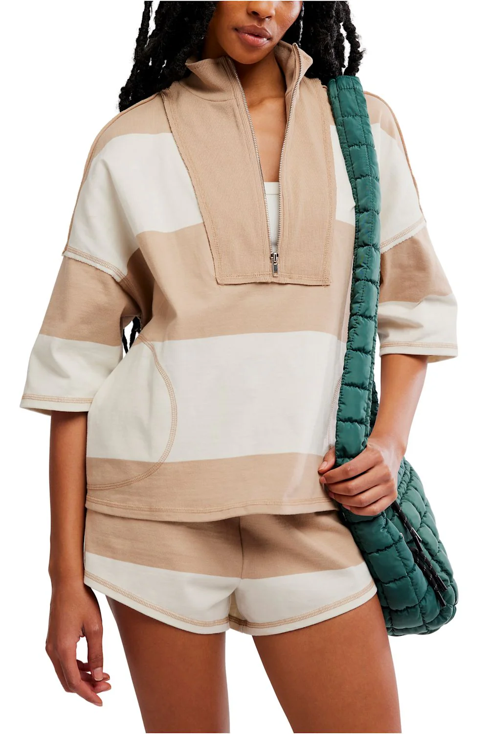 FP Movement Retro Rugby Set for Women in Sandy Combo | JT45071-SANDYCOMBO - Image 2
