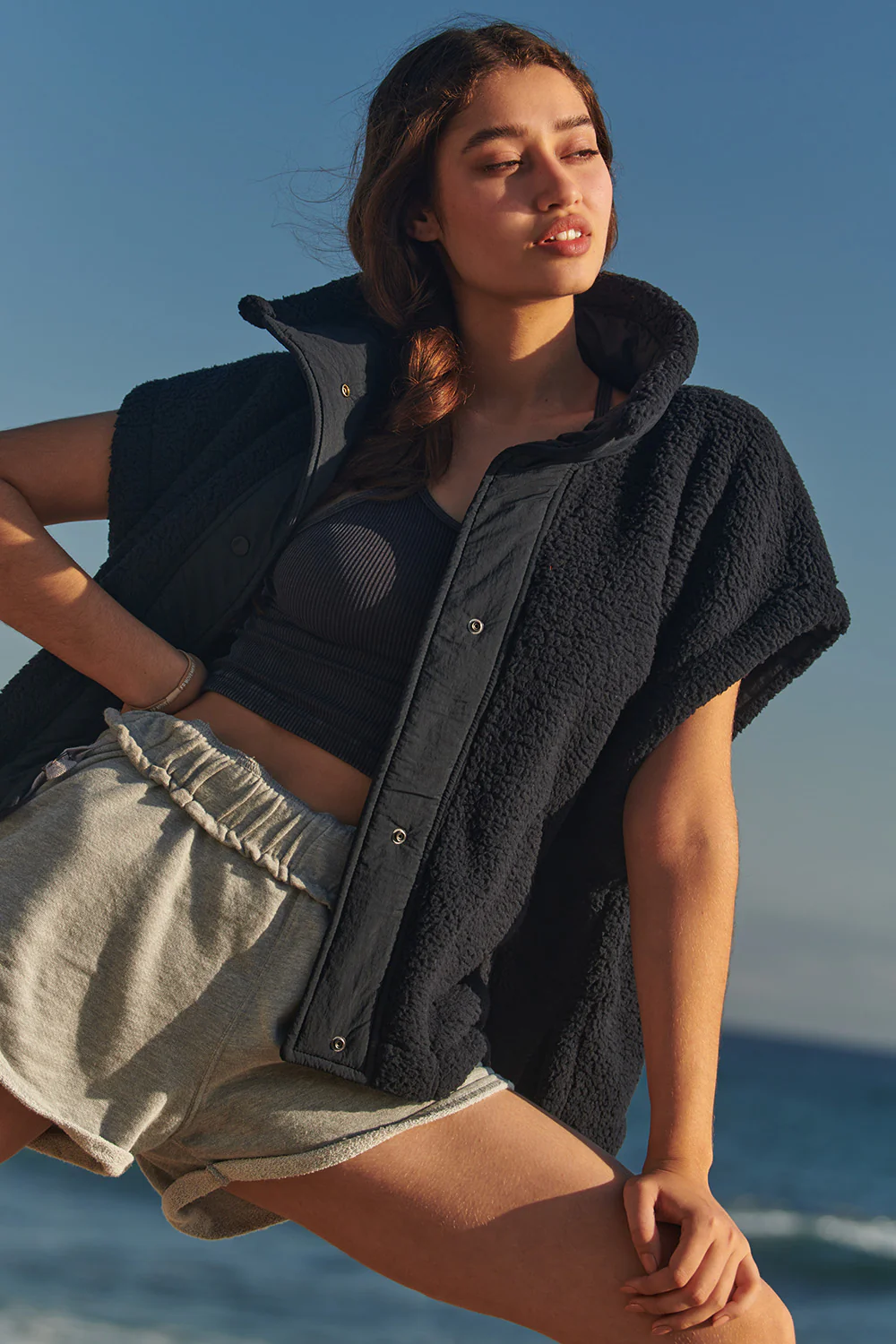 FP Movement Scout It Out Fleece Vest for Women in Black | OB1451995/OB2310559-BLACK - Image 7