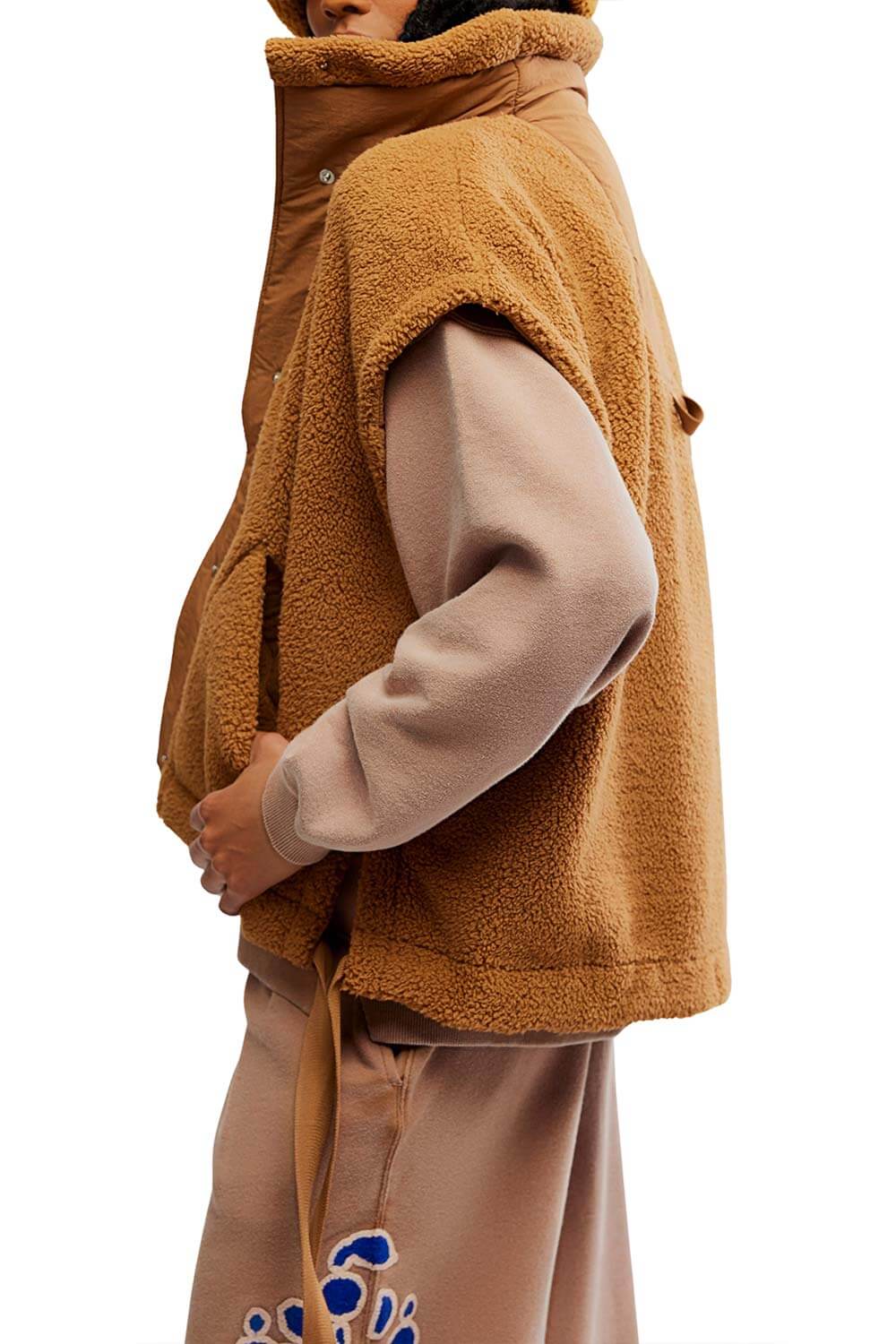 FP Movement Scout It Out Fleece Vest for Women in Twig | OB2310559-TWIG - Image 5