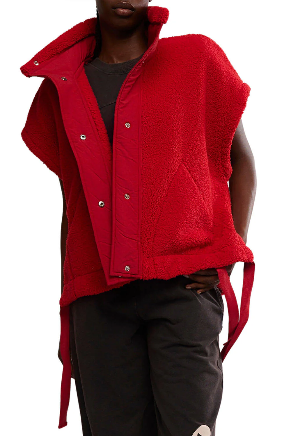 FP Movement Scout It Out Fleece Vest for Women in Cranberry | OB2310559-CRANBERRY - Image 3