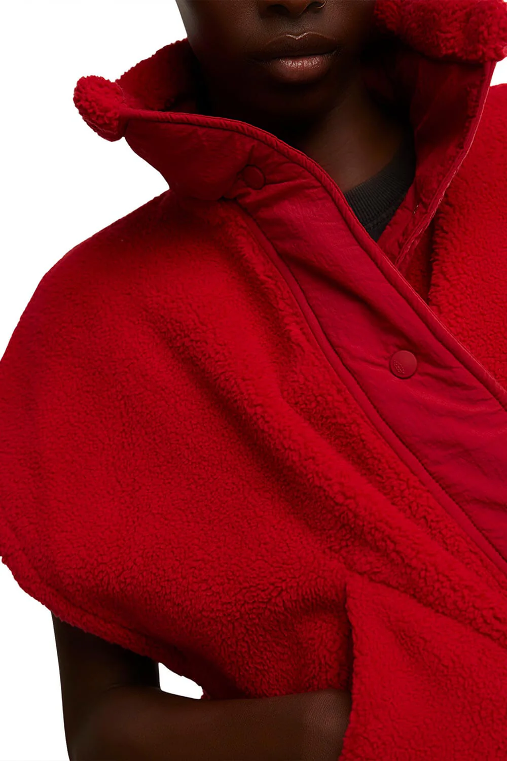 FP Movement Scout It Out Fleece Vest for Women in Cranberry | OB2310559-CRANBERRY - Image 6