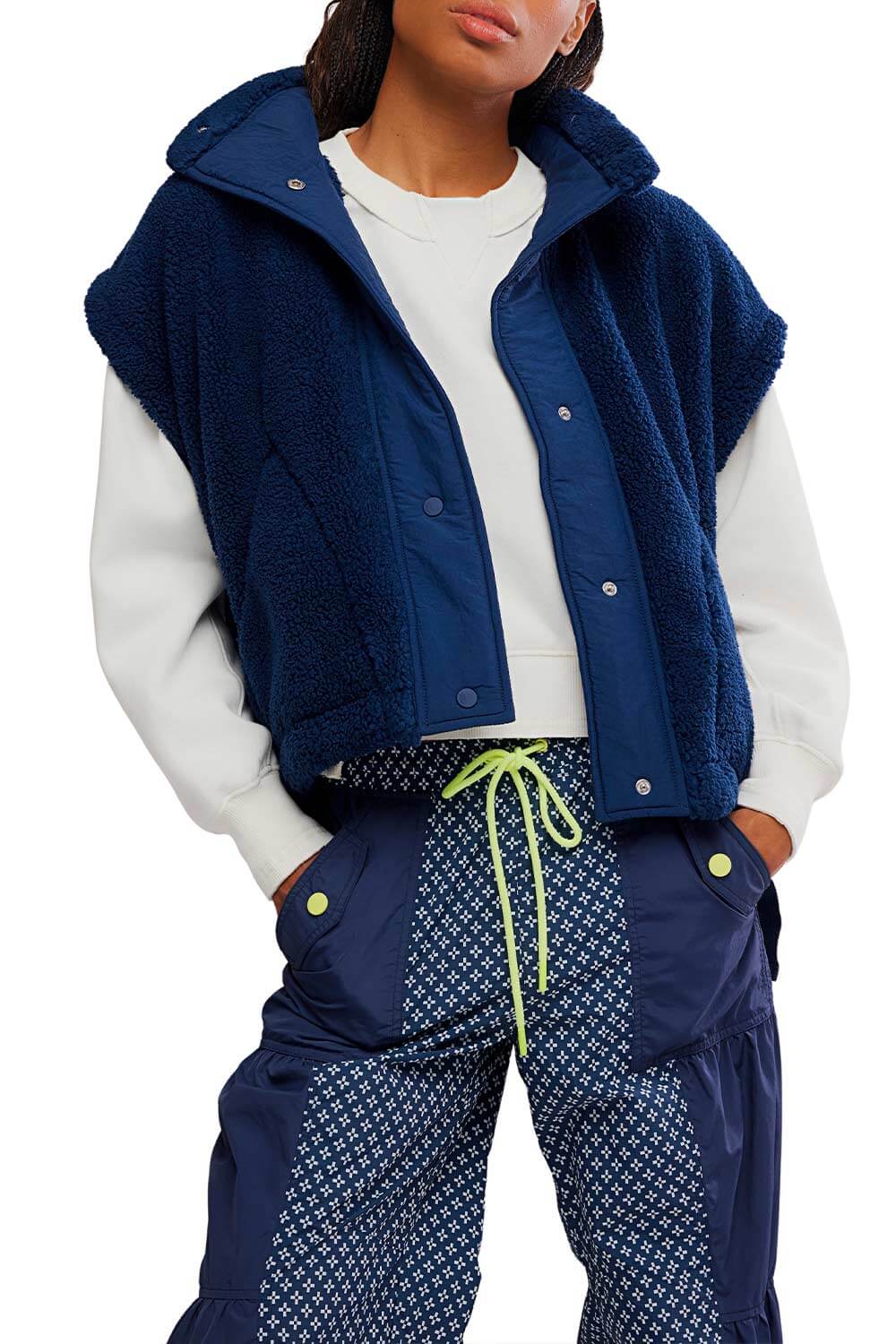 FP Movement Scout It Out Fleece Vest for Women in Navy | OB2310559-NAVY - Image 6