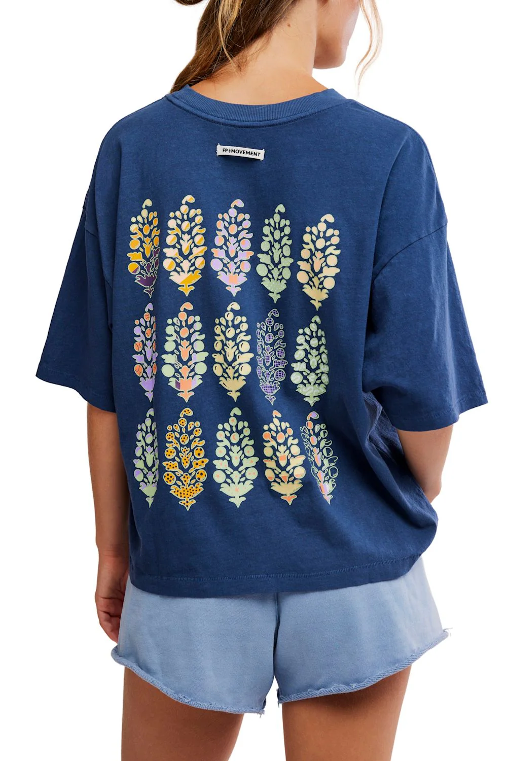 FP Movement Tackle Logo Tee for Women in Navy | OB2189250-BUTINAVY - Image 2