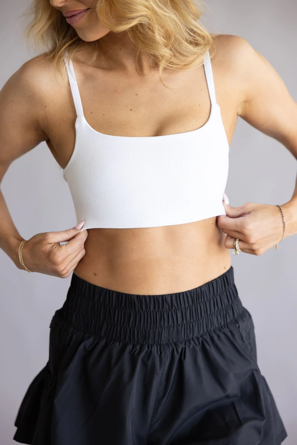 FP Movement Tighten Up Mini Bra for Women in White | F7846T-WHITE - Image 2