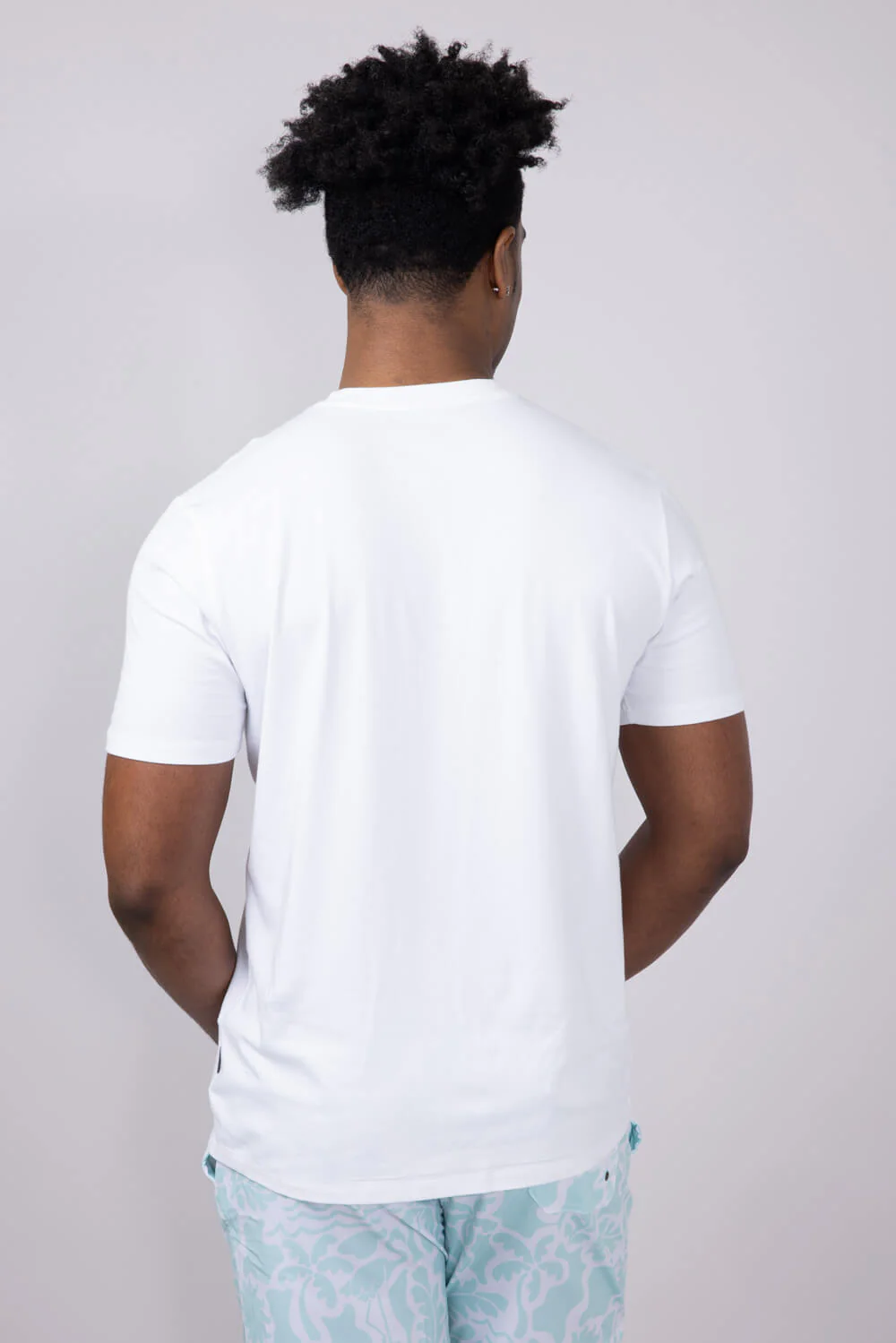 Free Fly Bamboo Current Pocket T-Shirt for Men in White | MCNPT011-WHITE - Image 2
