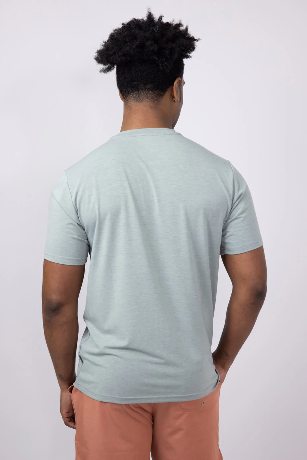 Free Fly Bamboo Flex Pocket T-Shirt for Men in Heather Green | MFT-HTHRGREEN - Image 2