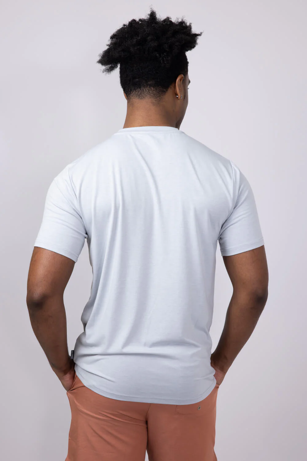 Free Fly Bamboo Flex Pocket T-Shirt for Men in Heather Grey | MFT110-HEATHERGRAY - Image 2