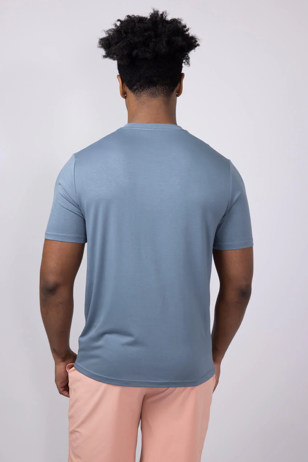 Free Fly Bamboo Motion T-Shirt for Men in Slate Blue | MMTSS-SLATEBLUE - Image 2