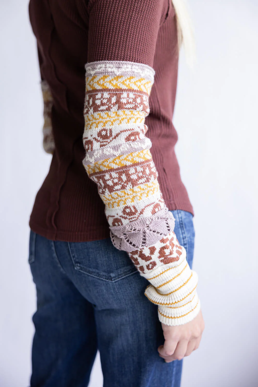Free People All In Cuff Top for Women in Chocolate Combo | OB2050517-2250-CHOCOLATECOMBO - Image 3