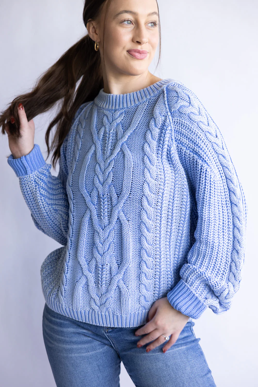Free People Frankie Cable Sweater for Women - Image 2